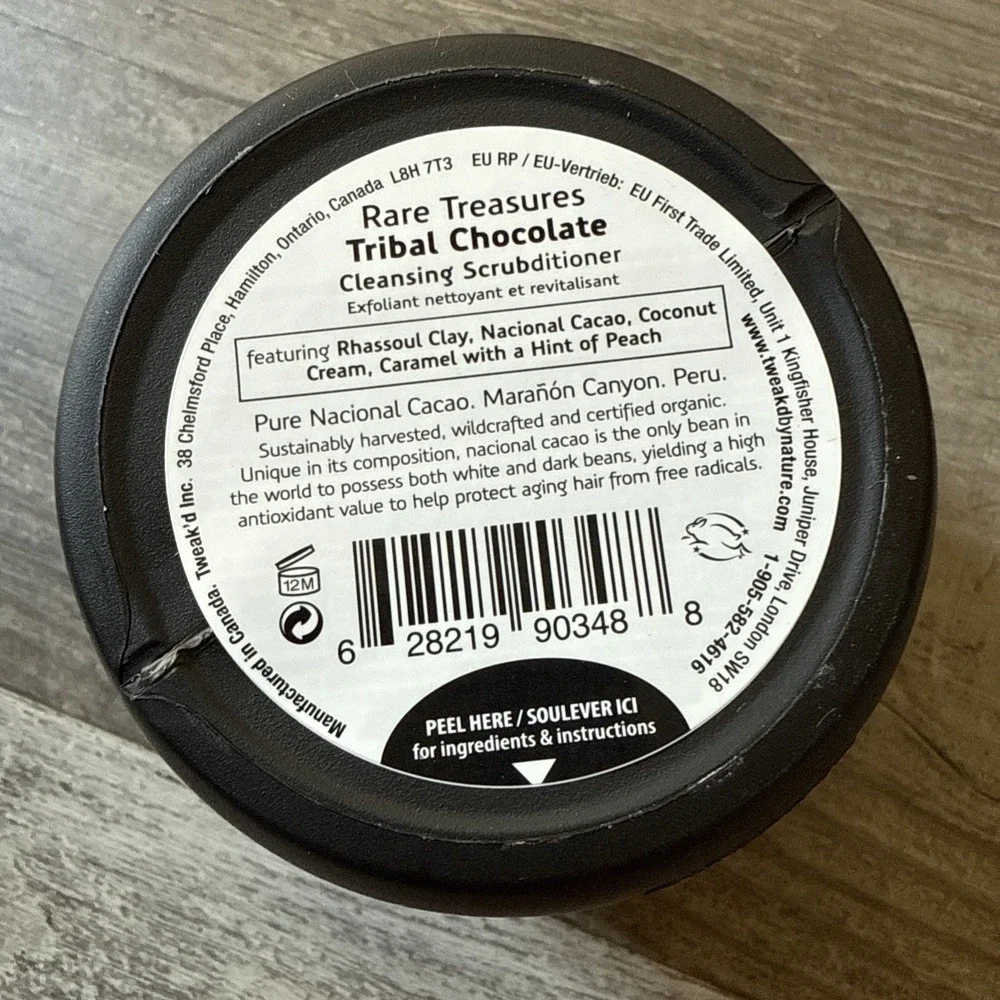 Tweak'd By Nature Rare Treasures Tribal Chocolate Hair Body Cleansing Scrub 8 oz